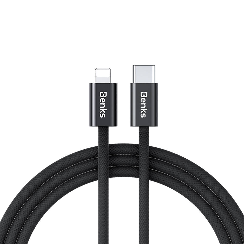 Benks D46 Type-C to Lightning PD 3.0 Örgülü Şarj ve Data Kablosu 60W 2 Metre Benks D46 Type-C to Lightning PD 3.0 Örgülü Şarj ve Data Kablosu 60W 2 Metre